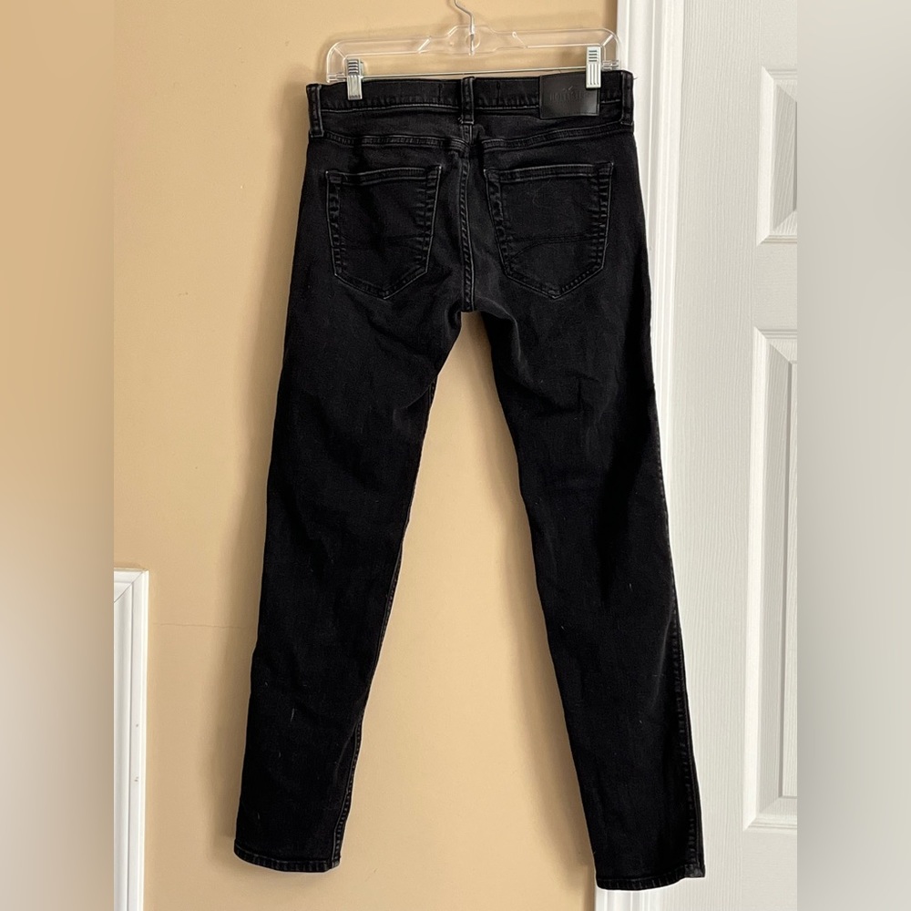 Hollister Mens Black Stretchy Skinny Jeans - Picture 2 of 3